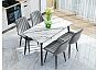 Стол Uni-Form-S2.2B SBlack/White Matt Marble 727*1300*700