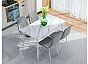 Стол Uni-Form-S2.2B SGrey/White Matt Marble 727*1300*700