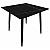 Стол Uni-Form-S.2B SBlack/Black Matt Laurent 727*800*800