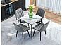 Стол Uni-Form-S.2B SBlack/White Gloss Marble 727*800*800
