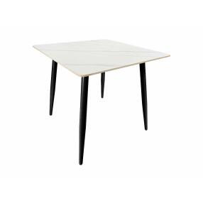 Стол Uni-Form-S.2B SBlack/White Matt Marble 727*800*800