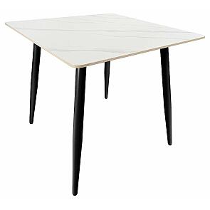 Стол Uni-Form-S.2B SBlack/White Matt Marble 727*800*800