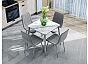 Стол Uni-Form-S.2B SGrey/White Gloss Marble 727*800*800
