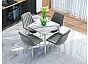 Стол Uni-Form-S.2B SGrey/White Matt Marble 727*800*800