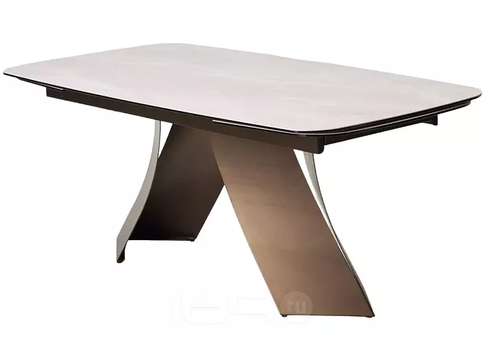 Стол YON 180 TL-109, испанская керамика / Шоколадное золото каркас, ®DISAUR