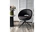 Стул ANABEL 360 град. поворот Черный Maison 99# / OTE COBBLE 457 / серый каркас, ®DISAUR