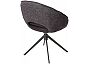 Стул ANABEL 360 град. поворот Черный Maison 99# / OTE COBBLE 457 / серый каркас, ®DISAUR