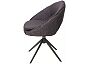 Стул ANABEL 360 град. поворот Черный Maison 99# / OTE COBBLE 457 / серый каркас, ®DISAUR