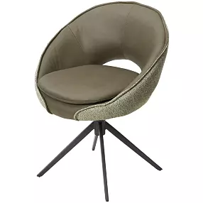 Стул ANABEL 360 град. поворот Зеленый F07-003-01 / MONTECRISTO 8421 / серый каркас, ®DISAUR