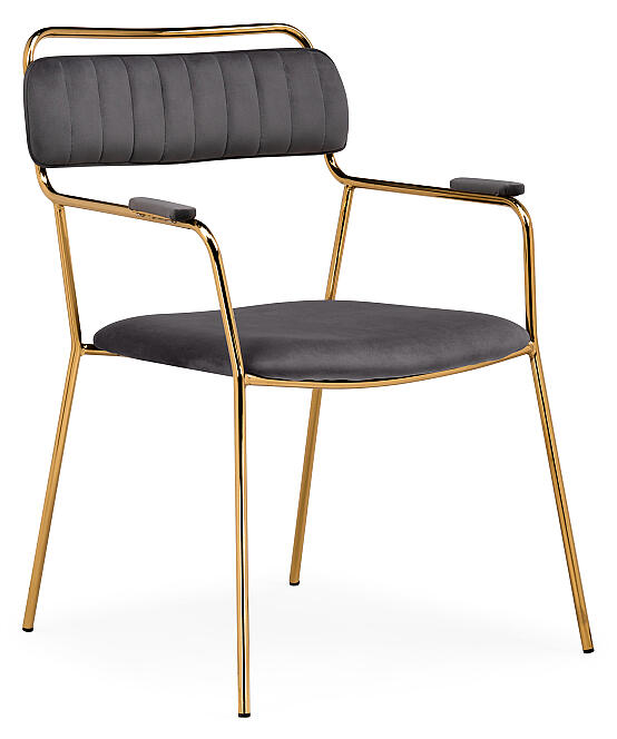 

Стул Aspen dark gray/gold