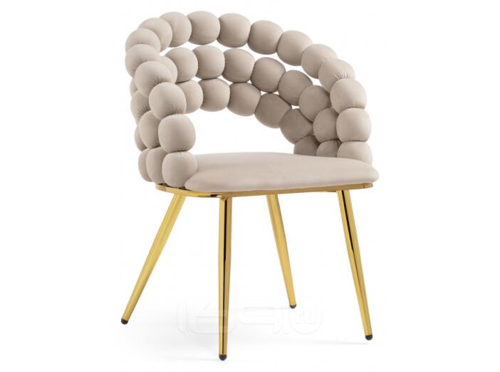 Стул Ball beige/gold