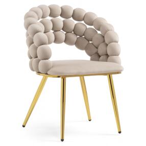 Стул Ball beige/gold