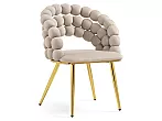 Стул Ball beige/gold