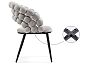 Стул Ball gray/black