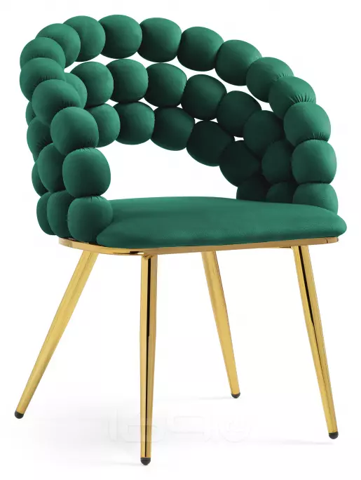 Стул Ball green/gold
