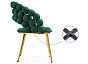 Стул Ball green/gold