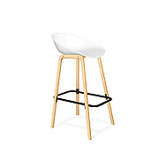 

Стул барный SHT-ST19/S94 белый/прозрачный лак