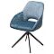 Стул BERRIES 360 град. Синий Loris-37, велюр/ темно-синий 7525-56, велюр/ черный каркас, DISAUR