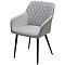 Стул BRANDY-X СВЕТЛО-СЕРЫЙ BM-4, велюр / черный каркас