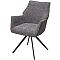 Стул BREVIS 180 град. поворот. XD841-16 Серый, букле/ GINO-457 Серый, ткань/ Черный, ®DISAUR