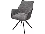 Стул BREVIS 180 град. поворот. XD841-16 Серый, букле/ GINO-457 Серый, ткань/ Черный, ®DISAUR