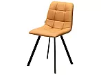 Стул CHILLI-Q SQUARE Oracul 542 Темно-жёлтый, экокожа PU / чёрный каркас