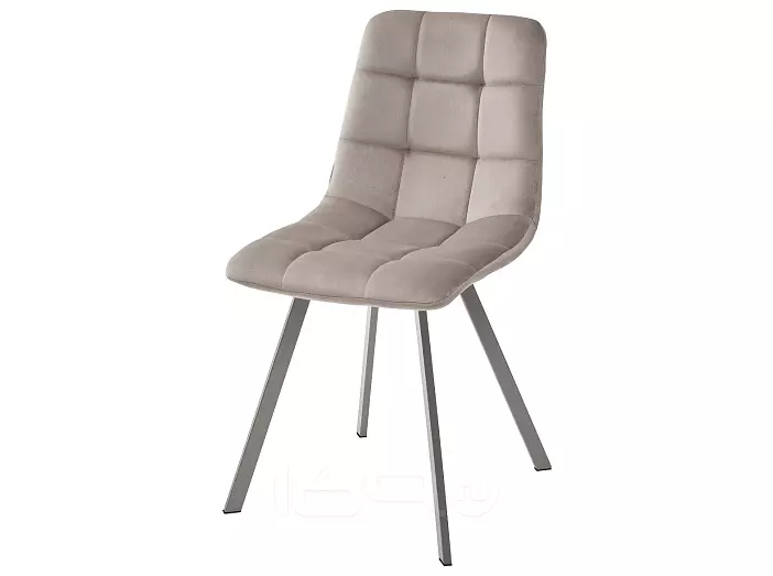 Стул CHILLI SQUARE G062-13 кварцевый, велюр/ латте каркас М-City
