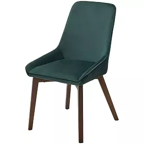 Стул CRISTIAN Future-073 изумрудный, велюр / орех, ®DISAUR