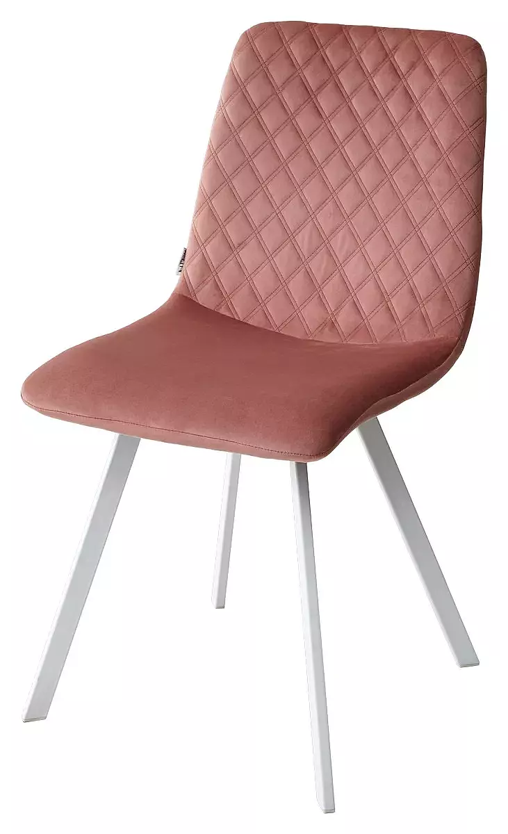 

Стул DAIQUIRI BLUVEL-52 PINK велюр/ белый каркас, Pink;белый