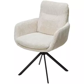 Стул DAREM Белый вельвет Davis lincoln-03n / черный каркас, ®DISAUR