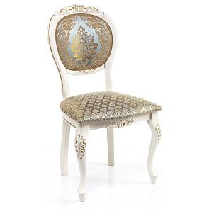 Стул деревянный Adriano 2 молочный с патиной