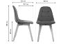 Стул деревянный Filip dark gray/wood