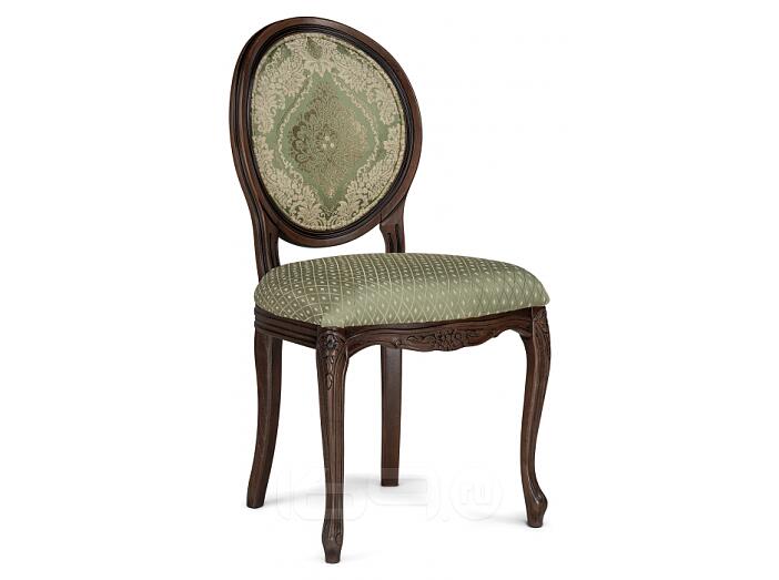 Стул деревянный Инои ткань soprano nefrit / ромб / миланский орех старение