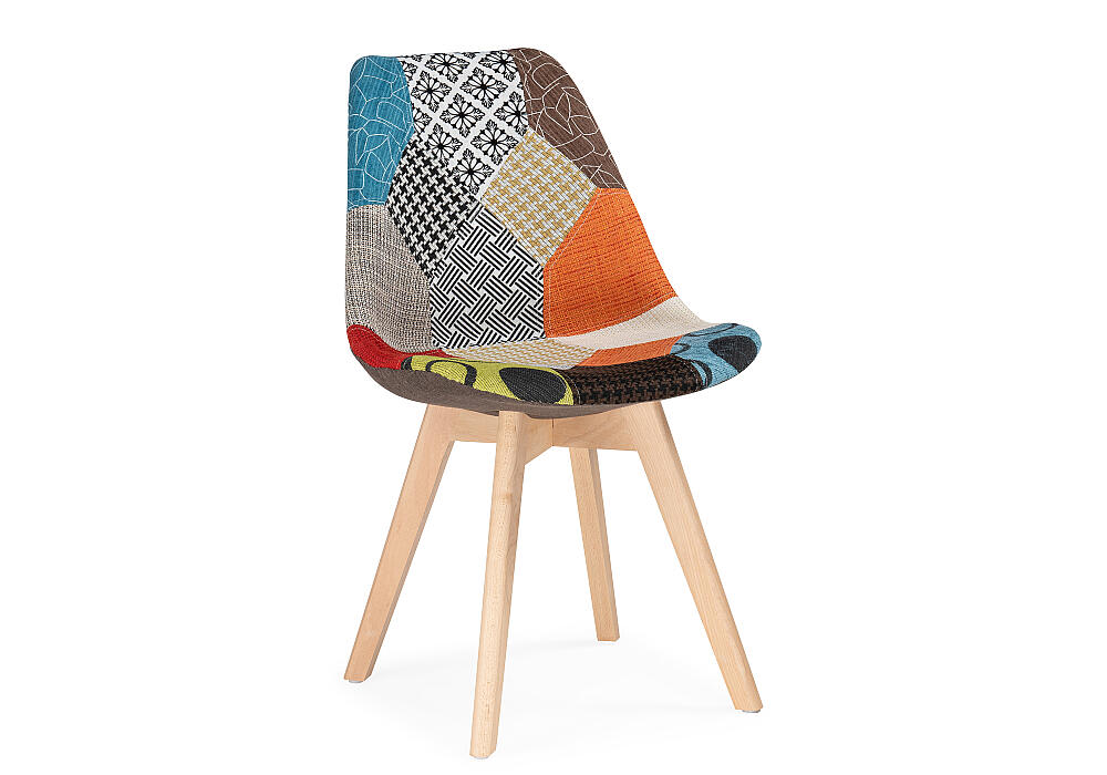 

Стул деревянный Mille fabric multicolor, Коричневый;красный;синий