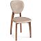 Стул деревянный Вакимо ткань tenerife beige / миланский орех