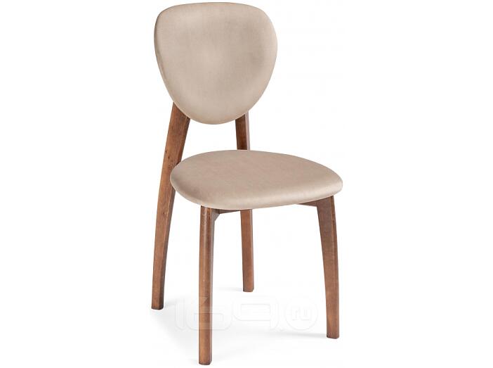 Стул деревянный Вакимо ткань tenerife beige / миланский орех