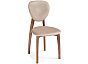 Стул деревянный Вакимо ткань tenerife beige / миланский орех