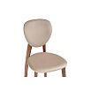 Стул деревянный Вакимо ткань tenerife beige / миланский орех