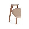 Стул деревянный Вакимо ткань tenerife beige / миланский орех