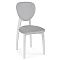 Стул деревянный Вакимо ткань tenerife silver / белый