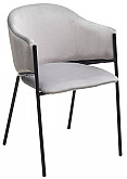 

Стул ДИЛЛ, цвет H-09 Светло-серый, велюр/черный каркас