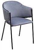 

Стул ДИЛЛ, цвет H-14 Серый, велюр/черный каркас