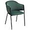 Стул ДИЛЛ, цвет H-30 изумрудный, велюр/черный каркас