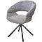Стул EMBER 360 град. поворот. 7525-180 Серый, велюр/ ENJOY-451 Серый, ткань/ Черный, ®DISAUR