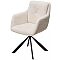 Стул ФЕДЕРИКО ДАНС 180 град. поворотный, NORDIC 11 Молочный / Черный каркас, M-City