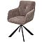 Стул ФЕДЕРИКО ДАНС 180 град. поворотный, NORDIC 35 Серо-коричневый / Черный каркас, M-City