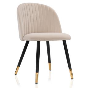 Стул Gabi beige/black/gold