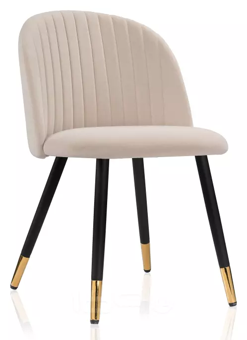 Стул Gabi beige/black/gold