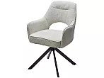 Стул GUARA 180 град. поворот. цвет бежево-белый RAVEN 22 / черный каркас, ®DISAUR
