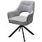 Стул GUARA 180 град. поворот. цвет серо-бежевый RAVEN 06 / черный каркас, ®DISAUR